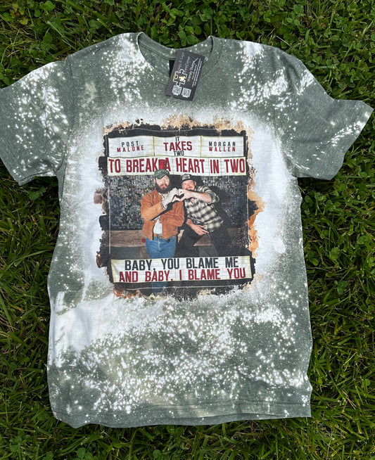 RTS- Don't Blame Me Bleached Tee