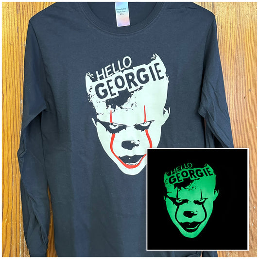 RTS- Horror Clown Glow in the Dark Long Sleeve Tee