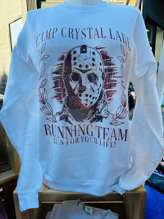 RTS- Camp Crystal Lake Running Club Crewneck