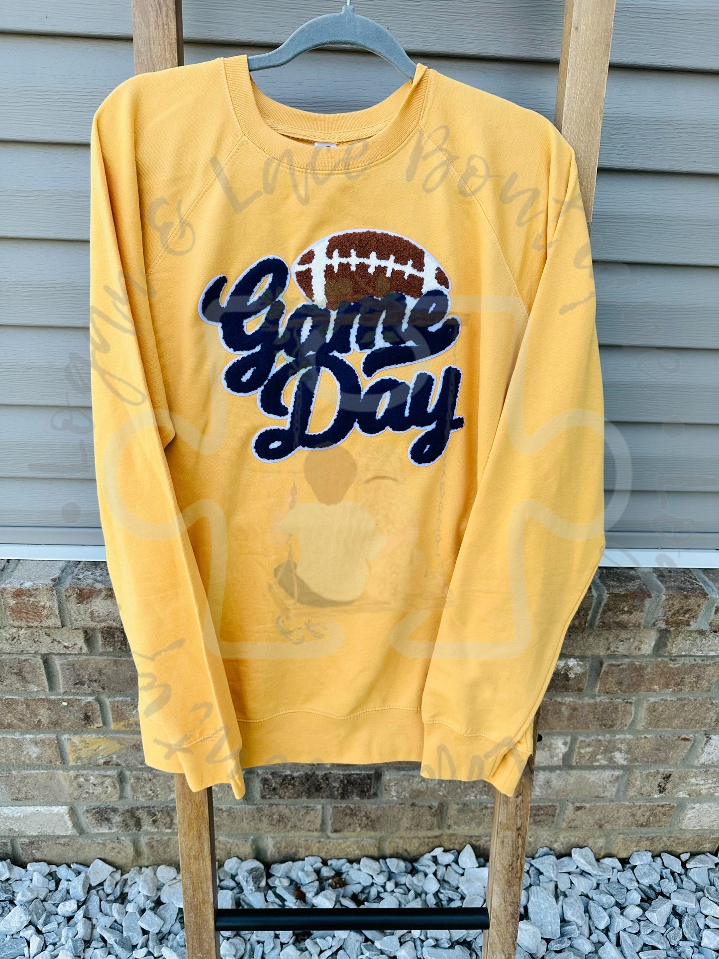 Game Day Chenille Patch Crewneck