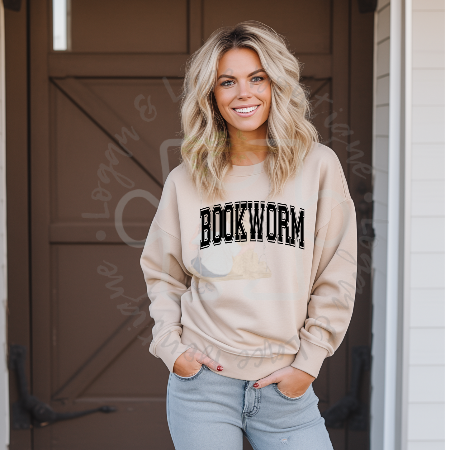 Bookworm Tee or Crewneck