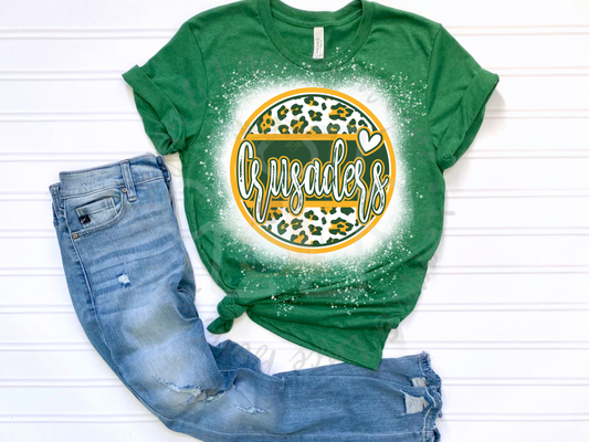 Crusaders Leopard Circle Tee