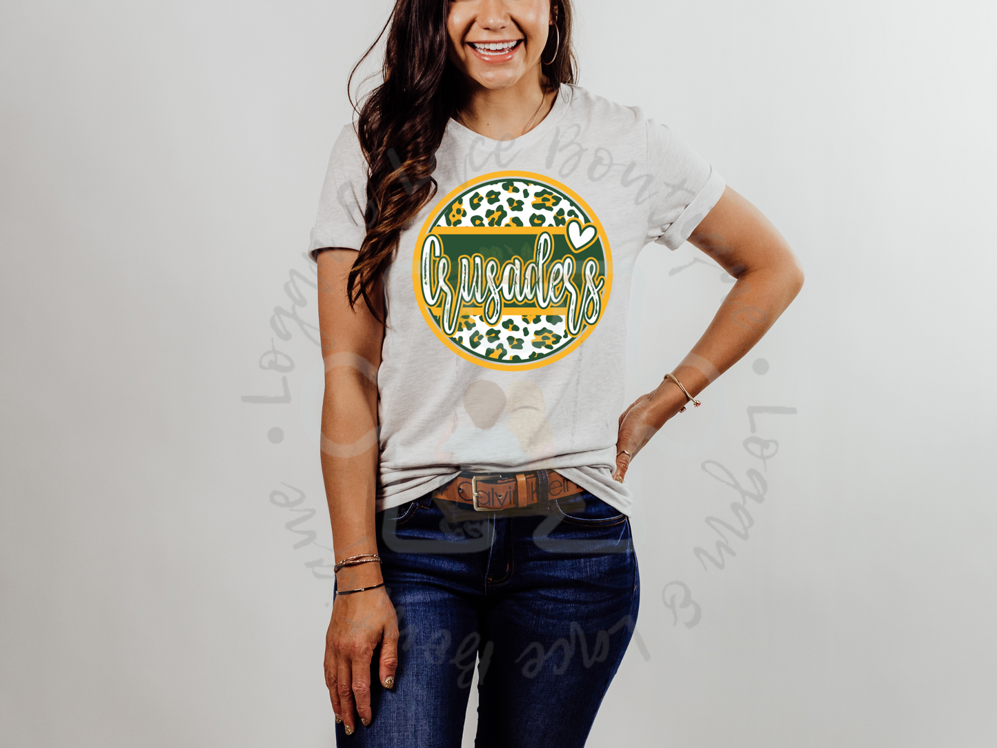 Crusaders Leopard Circle Tee