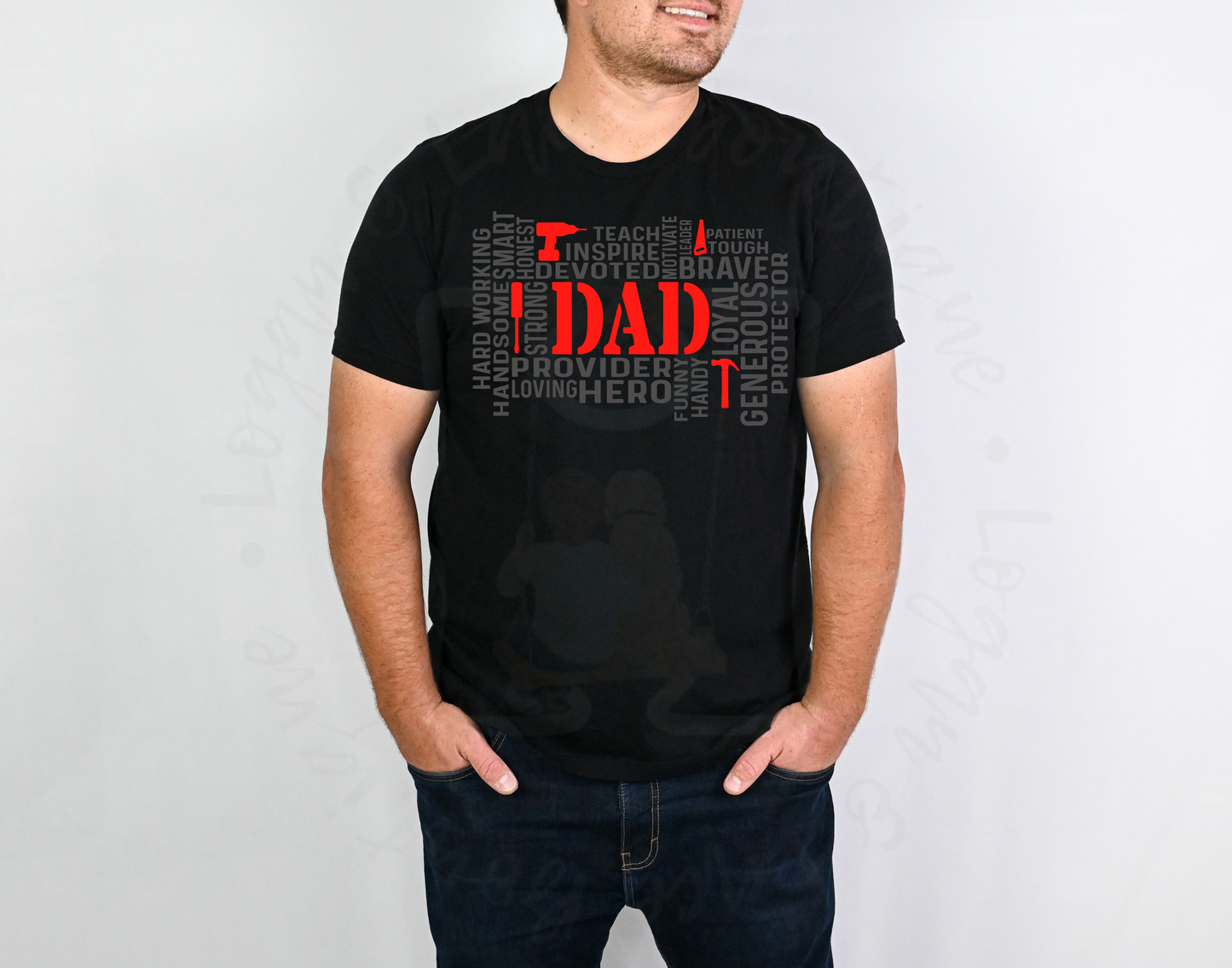 Dad Word Collage Tee