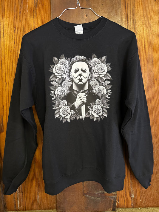 RTS- Floral Serial Killer Crewneck