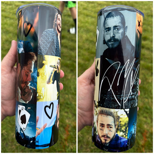 RTS- 20oz Tumbler or Soda Can- Postie Collage Tumbler