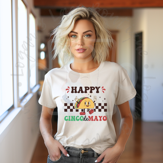 Happy Cinco de Mayo Tee or Crewneck