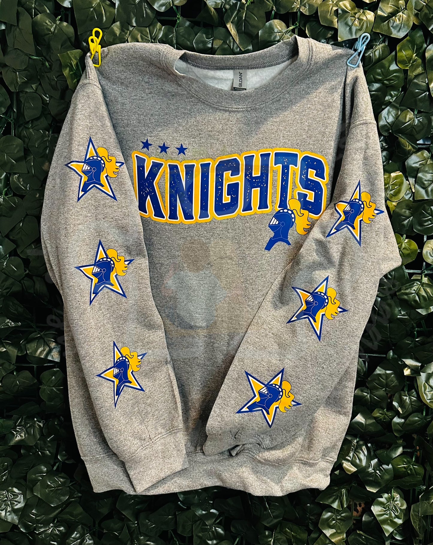 LLB Exclusive Knights Distressed Logo Crewneck