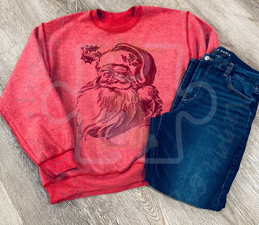 Inside-Out Farmhouse Santa Crewneck Sweatshirt