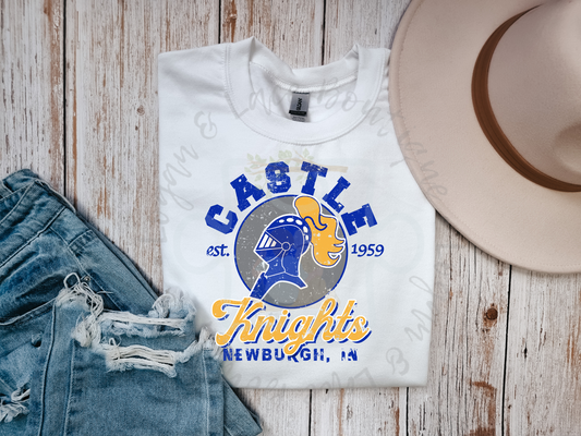 L&LB Vintage Castle Knights Tee or Crewneck