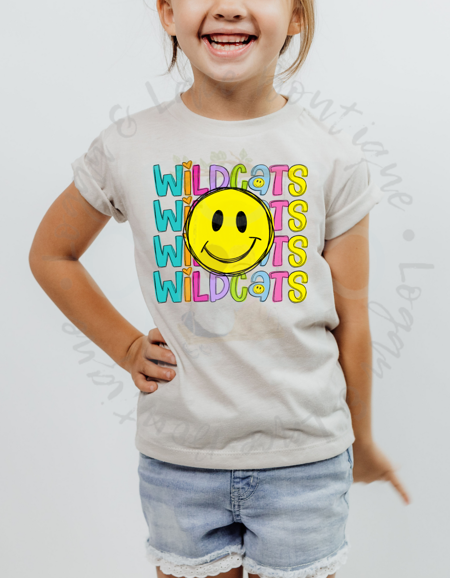 Wildcats Smiley Spirit Tee