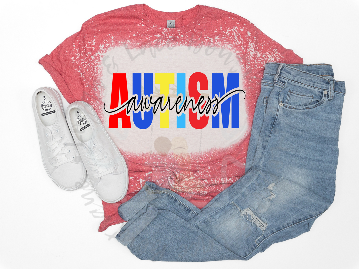 Autism Awareness Bleached Tee