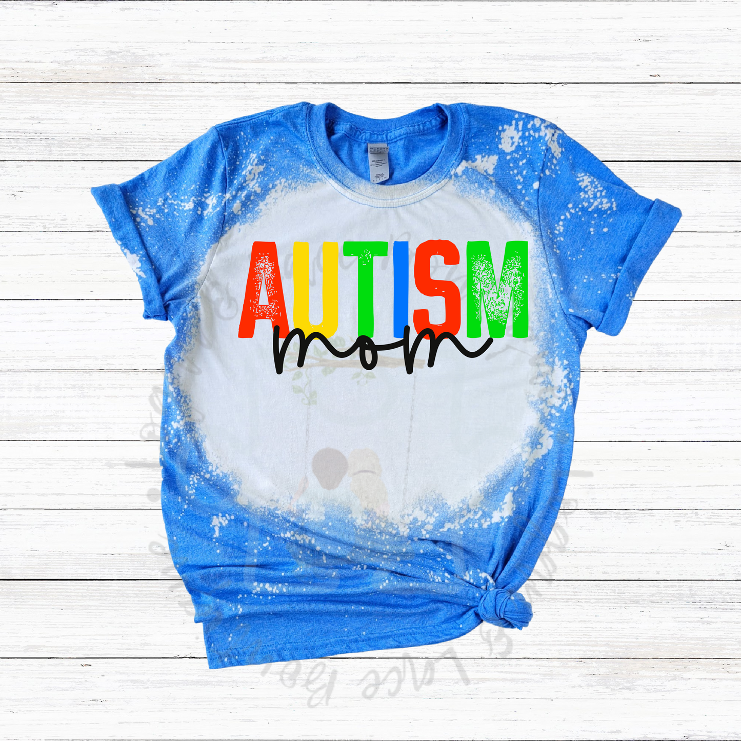 Autism Mom Bleached Tee