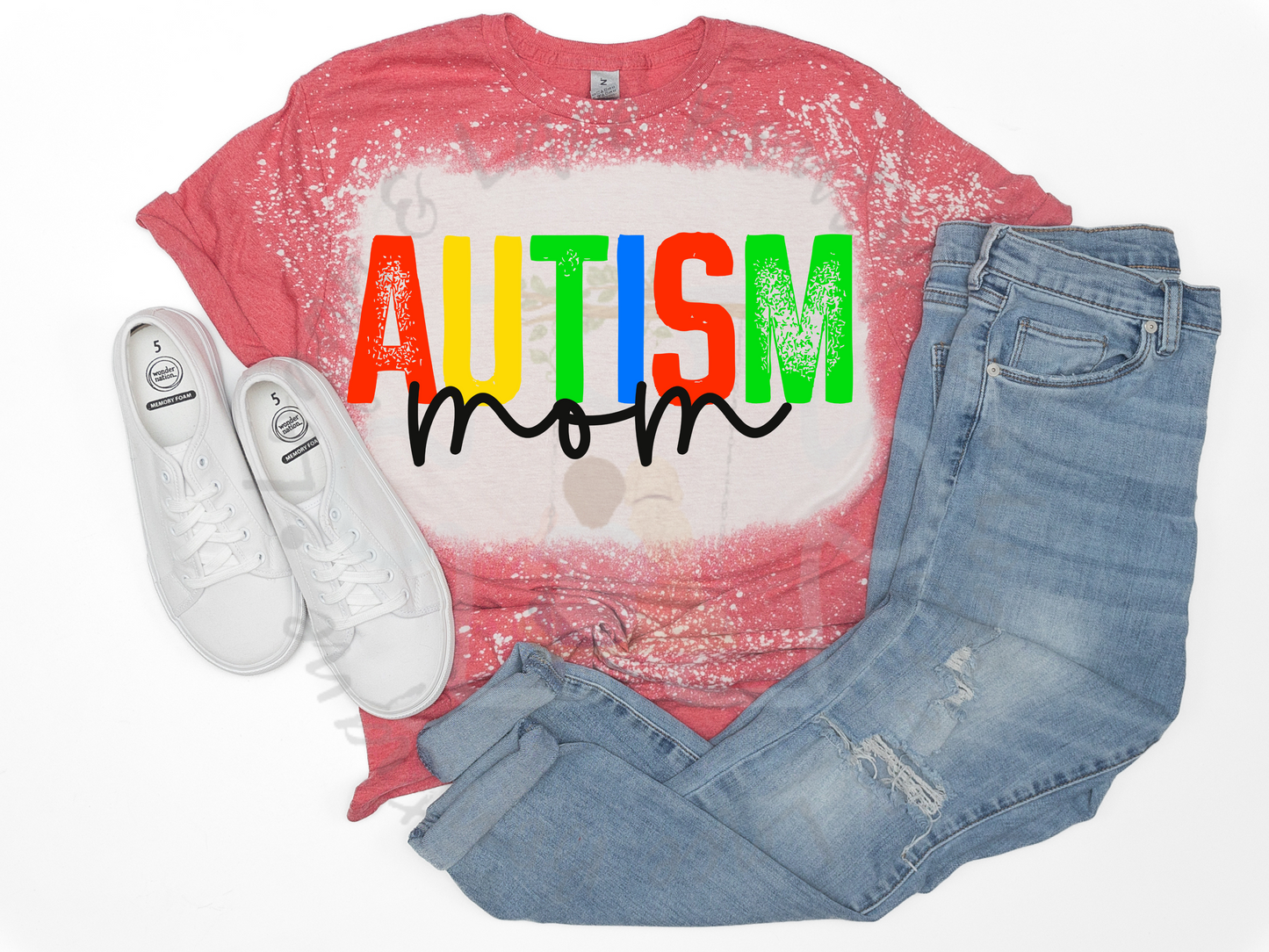 Autism Mom Bleached Tee