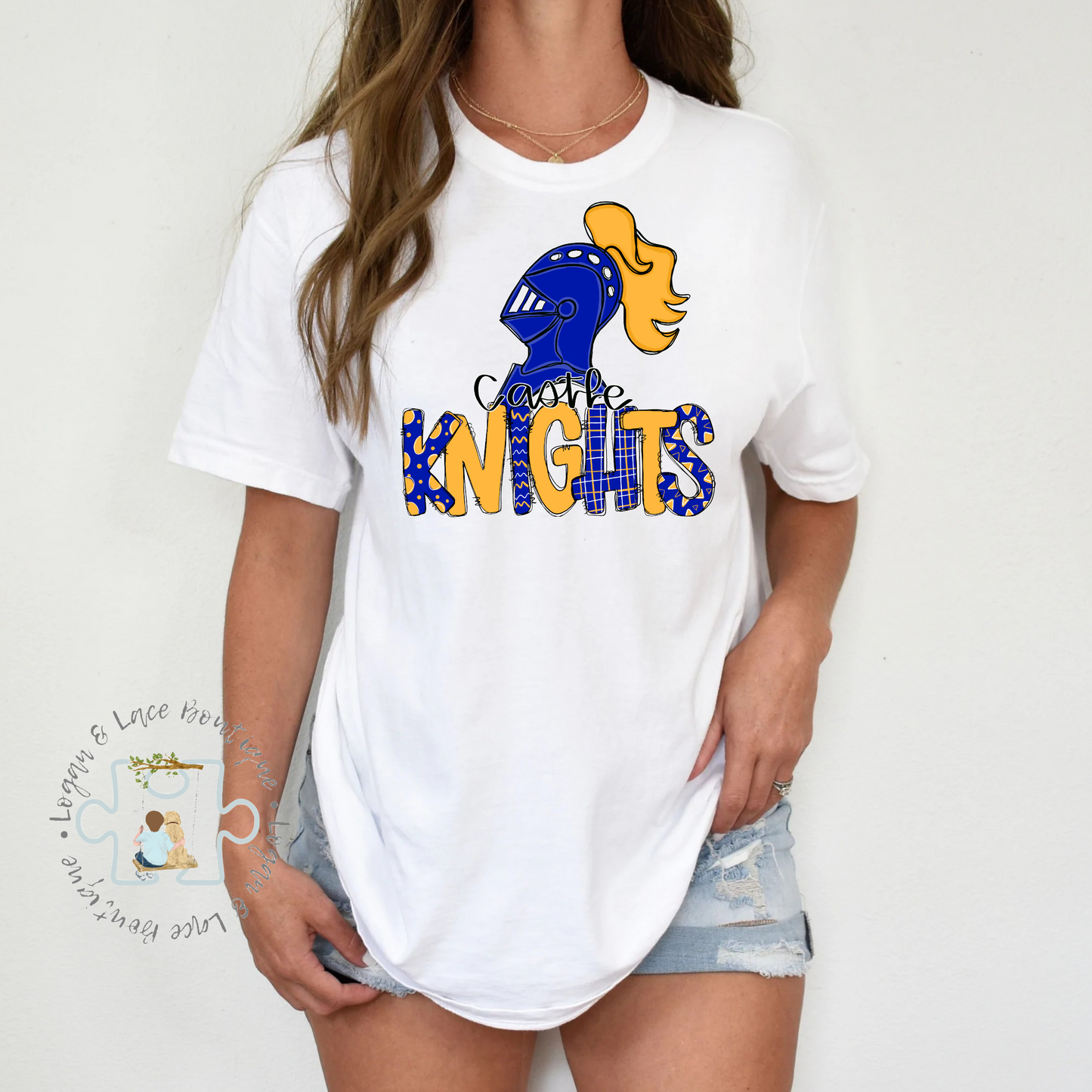 L&LB EXCLUSIVE Castle Knights Doodle Tee or Crewneck