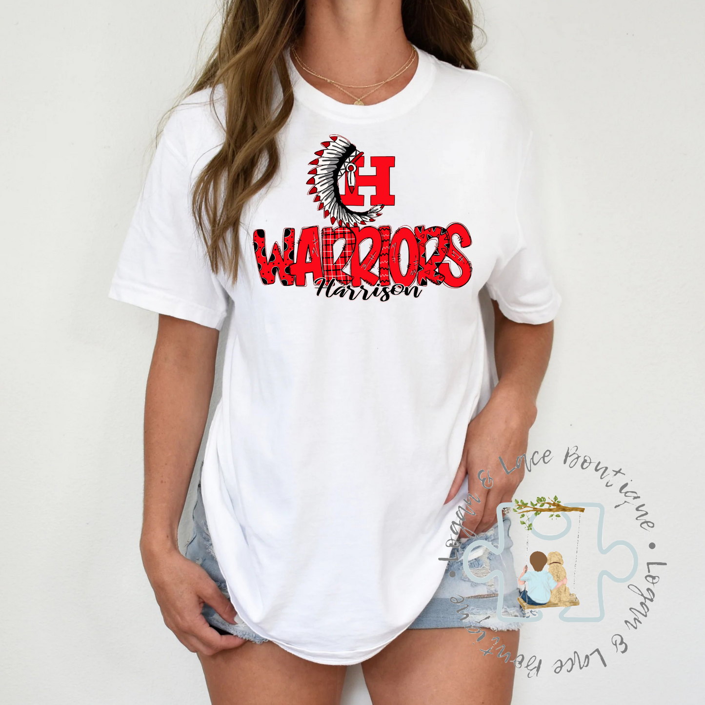 L&LB EXCLUSIVE DOODLE Harrison Warriors Tee or Crewneck