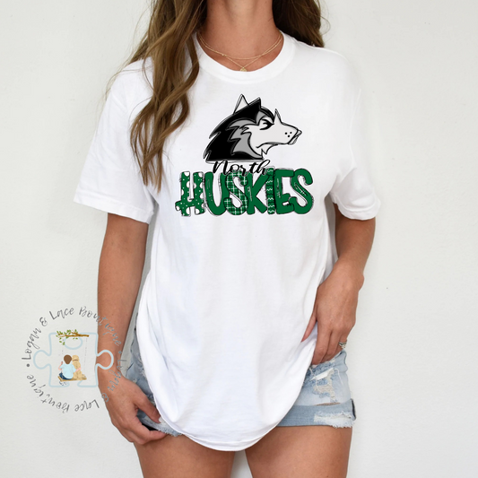 L&LB EXCLUSIVE North Huskies Doodle Tee or Crewneck