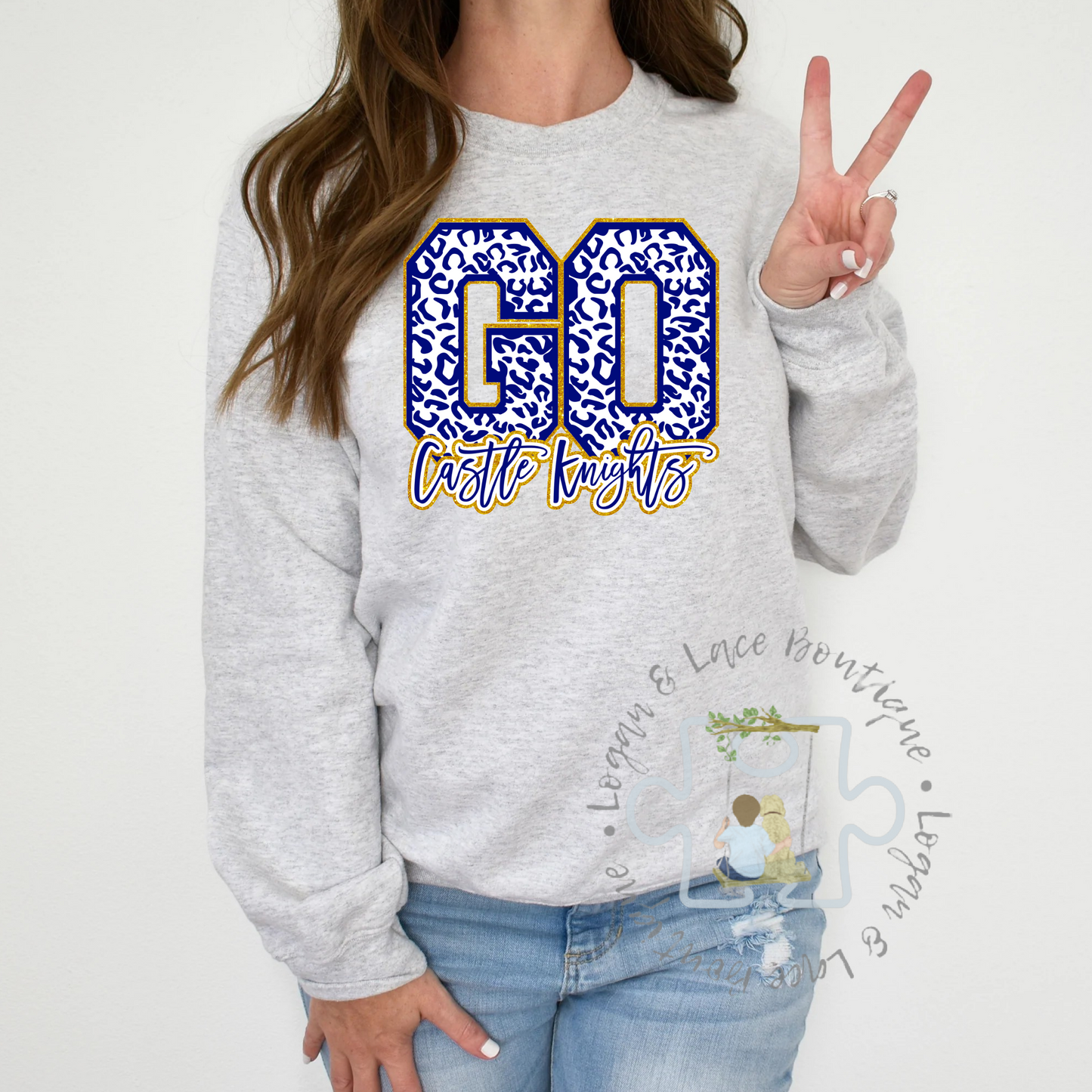 Leopard GO Castle Knights! Tee or Crewneck